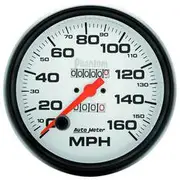 Autometer Phantom Speedo 160 Mph In Dash Mechanical With Trip Meter - 160mph, 5 Inch, AU5895
