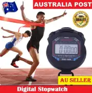 Digital Handheld Stopwatch Chronograph Sport Counter Timer Running Strap Watch