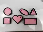 3D Printed Fridge Magnets in Geometric Shapes Set of 6 *Your Pick for Color*