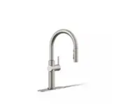 Kohler Crue Pull-Down Sprayer Kitchen Faucet in Vibrant Stainless K-22972-VS