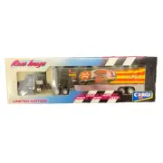 Davey Allison #28 Texaco Corgi Race Image 1:64 Scale Die Cast Race Transporter
