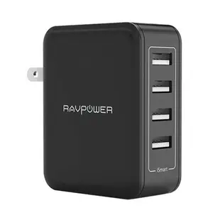 RAVPower【日本代購】USB充電器 40W 4端口充電寶 RP-PC026 黑色