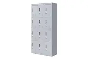 12 Door Locker For Office Gym Shed School Home Storage 3 Digit Combination Storage Units