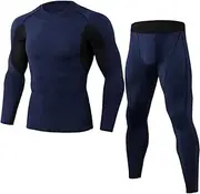 [Abigprofit] Winter Thermal Underwear Sets Men Long John Quick Dry Stretch Thermo Underwear As Shown5 XXXL