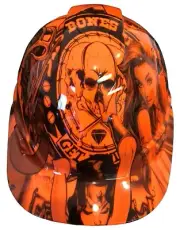 Hydro Dipped Hard Hat Ridgeline Cap Style Custom HiVis Orange Fantasy Chic