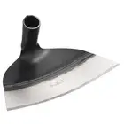 7.5'' All-Steel Hardened Hoe, Hand-held Hoe Tool Sharp Garden Edger Weeder, Grey
