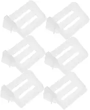 HAKIDZEL 6pcs Adjustable Refrigerator Dividers Durable Plastic Organizers for Fridge Door Expandable Storage Separators for Beverages Eggs and Pantry Items Easy to Clean and Install
