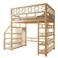 在飛比找蝦皮購物優惠-新款加厚高架床 二層單上鋪多功能鐵架床 房宿捨臥室高低床 鐵