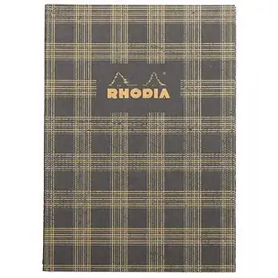 法國RHODIA Heritage 線裝橫線筆記本/ A5/ Tartan Black/ Lined