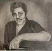 Young Elvis presley Original Graphite Pencil Drawing