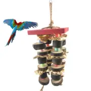 Parrot Hanging Standing Bird Hanging Chewing Toy Bird Block Knot