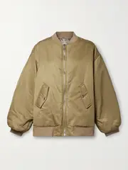 [The Frankie Shop] The Frankie Shop - Astra Shell Bomber Jacket - Beige - XXXS/XXS XXXS/XXS Neutrals