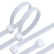 White Zip ties 20 inch Heavy duty Cable ties 60 pieces Large Plastic ties wra...