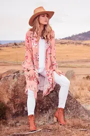 Flower Fields Duster--BOHO-514