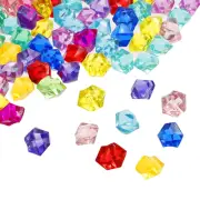 894Pcs 14x11mm Fake Ice Cube Acrylic Crystal Rocks Fake Diamond
