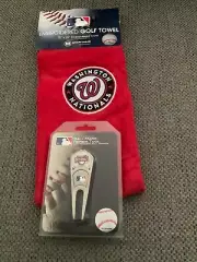 Washington Nationals Golf Towel and Divot Tool