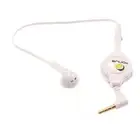 For Galaxy A13/A14/A15 Headphone Retractable Mono Earphone 3.5mm w Mic Headset