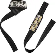 custom Wave Black White Cute Animal Cat Weightlifting Wrist Wraps 26" Power Workouts personalizadas para Deadlift Wrist Straps for Weightlifting, Gym, Deadlift, Workout munequeras para
