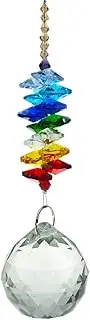 Feng Shui 40mm Clear Crystal Ball Pendant Rainbow Maker Collection Hanging Suncatcher Wedding Favors W1735