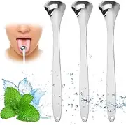 5er Pack Tongue Scraper For Adults,Reduce Bad Breath, Metal Tongue Scraper, Tongue Cleaner, Tongue Scraper, Stainless Steel Tongue Scraper, Tongue Cleaner for Adults, Tongue Scrubber (C)