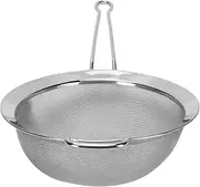 Large Fine Mesh Strainer, Kitchen Metal Food Strainers with Sturdy Handle, Easy to Cleans 316 Stainless Steel Mesh Sieve Sifters for Rice, Quinoa, Pasta, Fruits, Vegetables
