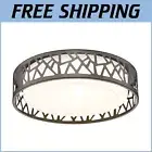 Modern 14-Inch Flush Mount Ceiling Light - Energy-Efficient LED with Dimming