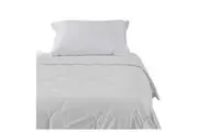 Canningvale Alessia Bamboo Cotton Summer Quilt Home Bedding White