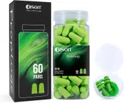 60Pairs Foam Earplugs, 38Db Noise Reduction Ear Plugs, Hearing Protection Earplu