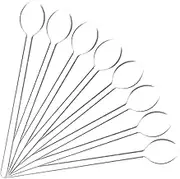 CONGARTENO 8Pcs Clear Glass Spoons Stirring Spoons for Tea Desserts Ergonomic Handle Elegant Design for Home Use and Entertaining