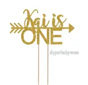 Cake Topper - One - 1st - 20+ Colours - NEXT DAY POST - Wild One - Name Choice