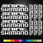Fits Shimano Saint Stickers Sheet Bike Frame Cycles Cycling Bicycle Mtb