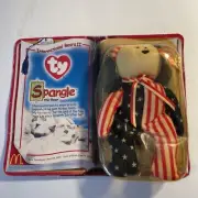 TY Beanie Baby-Rare Spangle The Bear - McDonalds 1999 New In Box RARE!