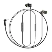 Z1 Dual Dynamic Earphone 3.5mm Wired Control Sports Deep Bass Stereo Headphone with Mic