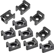 100Pcs Zip Tie Mount Wire Cable Saddle Holder Screw Fixing Mounting Base Clip Retardant