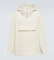 [Auralee] Auralee Oversized wool and alpaca hoodie S white