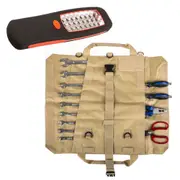 Adventure Kings Premium Tool Roll + Illuminator 24 LED Work Light Rubber Casing