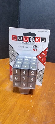 NOS SUDOKU Math Puzzle Cube 3x3 Rubiks Rubics Rubix Number Game Toy Brain Tease