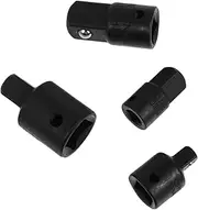 Gadpiparty 4 Pcs Durable Socket Converter Kit Professional Sleeve Adapters for Automotive and Household Maintenance and Secure Socket Holding Black Design