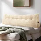 Triangular Wedge Headboard Pillow Large Bolster Bed Rest Reading Pillow Backr...
