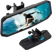 Boat Rear View Mirror 11x4.2in PP Boat Mirror Universal Marine Mirror Replacement Stylish Pontoon Boat Mirror Marine Mirror