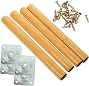 Angoily Wooden Table Legs Extenders for Furniture 30cm Tall 4pcs Set Sturdy Sturdy Replacement Legs for Cabinet Sofa Dining Table