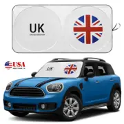 For Mini Cooper F54 F55 F56 F60 Windshield Sun Shade UK Flag Shield Visor Cover (for: Mini)