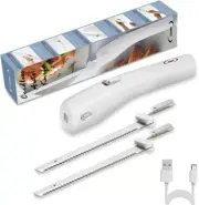 Cushore Electric Knife Cordless, Rechargeable Easy-Slice Bread Knife with 4 R...