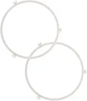 FELTECHELECTR Oven Supplies Rotating Disc Stand Roller Microwave Turntable Ring Replacement 2 Pieces