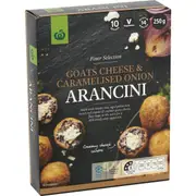 Woolworths Goats Cheese And Onion Arancini 10 Pack 250g