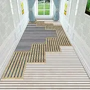 Floor Rugs, Kitchen Hall Stairs Narrow Runner Rug, Extra Long Hallway Runner Rug with Non Slip Backing Aisle Stair Carpet Carpet Runners Rugs for Entrance Laundry,0.6m x 4.5m
