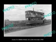 OLD POSTCARD SIZE PHOTO LUCAN Co DUBLIN IRELAND, THE TOWN TEAM c1950