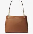 NWT- Michael Kors Lori Medium Chain Tote Bag In luggage