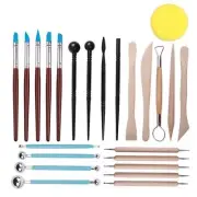 24pcs/Set Polymer Clay Dotting Tools Ceramics Pottery Sculpting Carving Stylus A