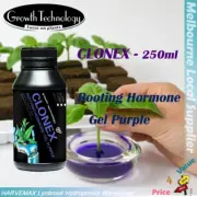 Growth Technology Clonex Rooting Homone Gel Purple 250ml Cloning Seeding